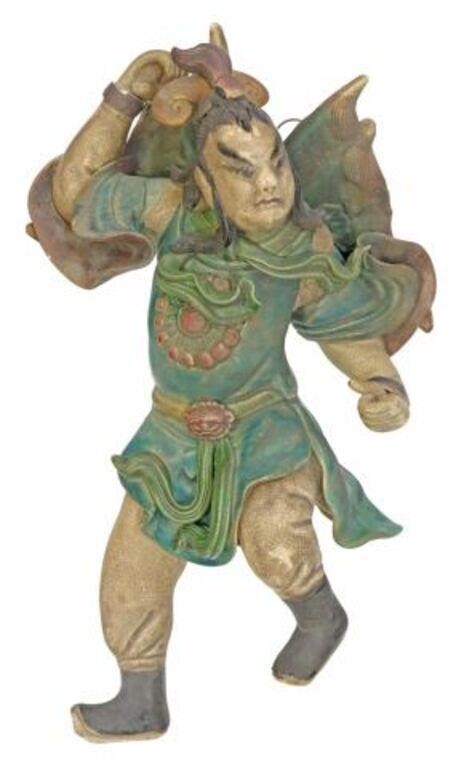 CHINESE CERAMIC FIGURAL WARRIOR