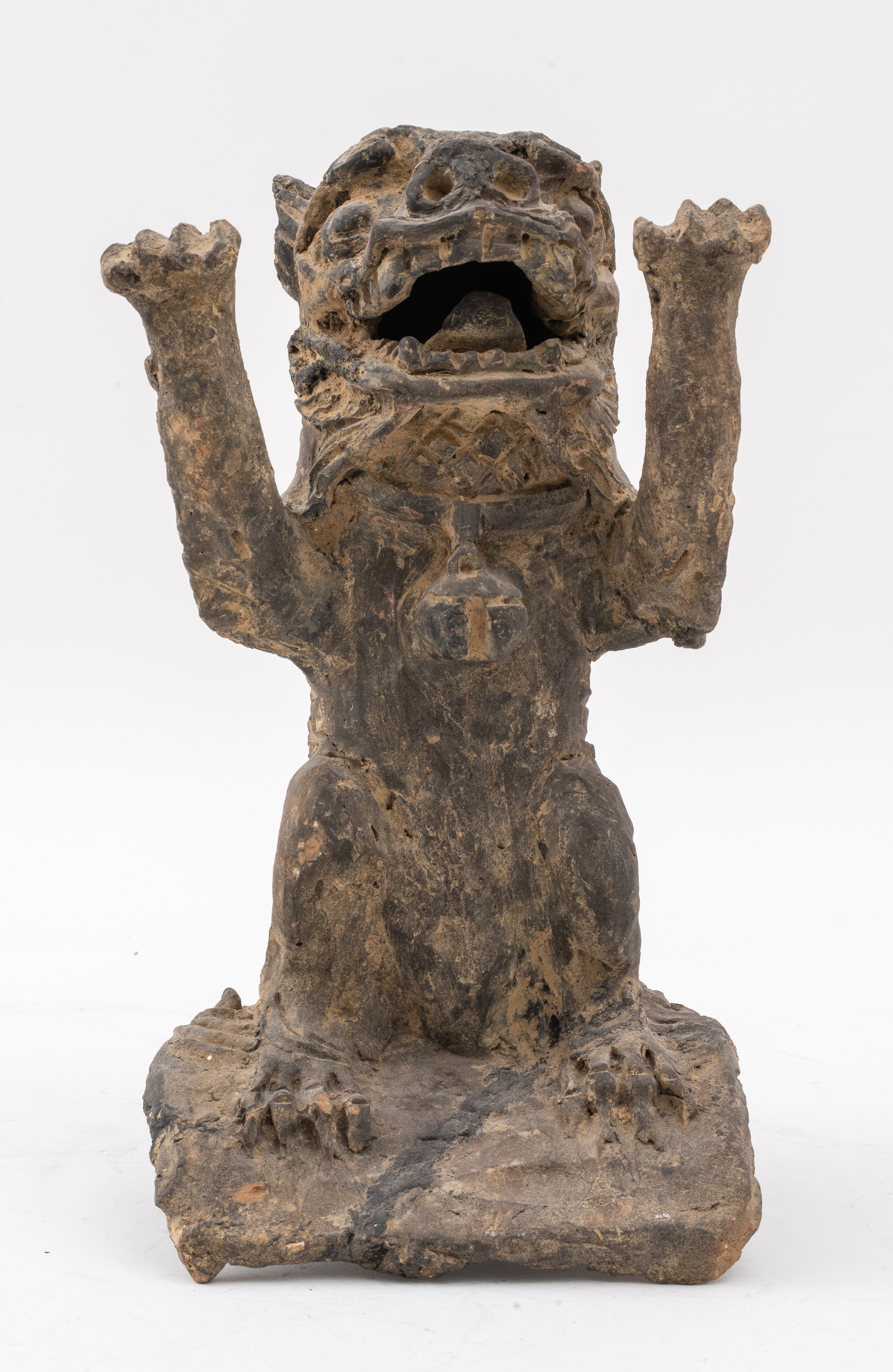 CHINESE CERAMIC FOO DOG ROOF TILE