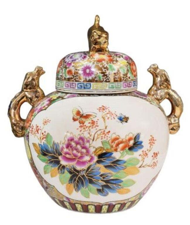 CHINESE CERAMIC PARCEL GILT