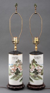 CHINESE CERAMIC VASES MOUNTED