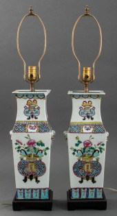 CHINESE CERAMIC VASES MOUNTED