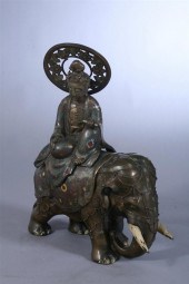 CHINESE CHAMPLEV? AND BRONZE F