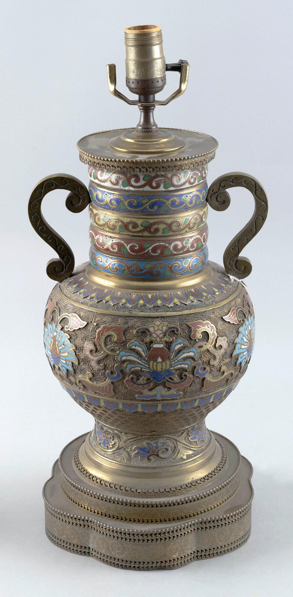 CHINESE CHAMPLEVE CLOISONNE