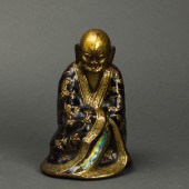 CHINESE CHAMPLEVE ENAMEL FIGUR