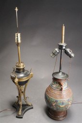 CHINESE CHAMPLEVE ENAMEL TABLE