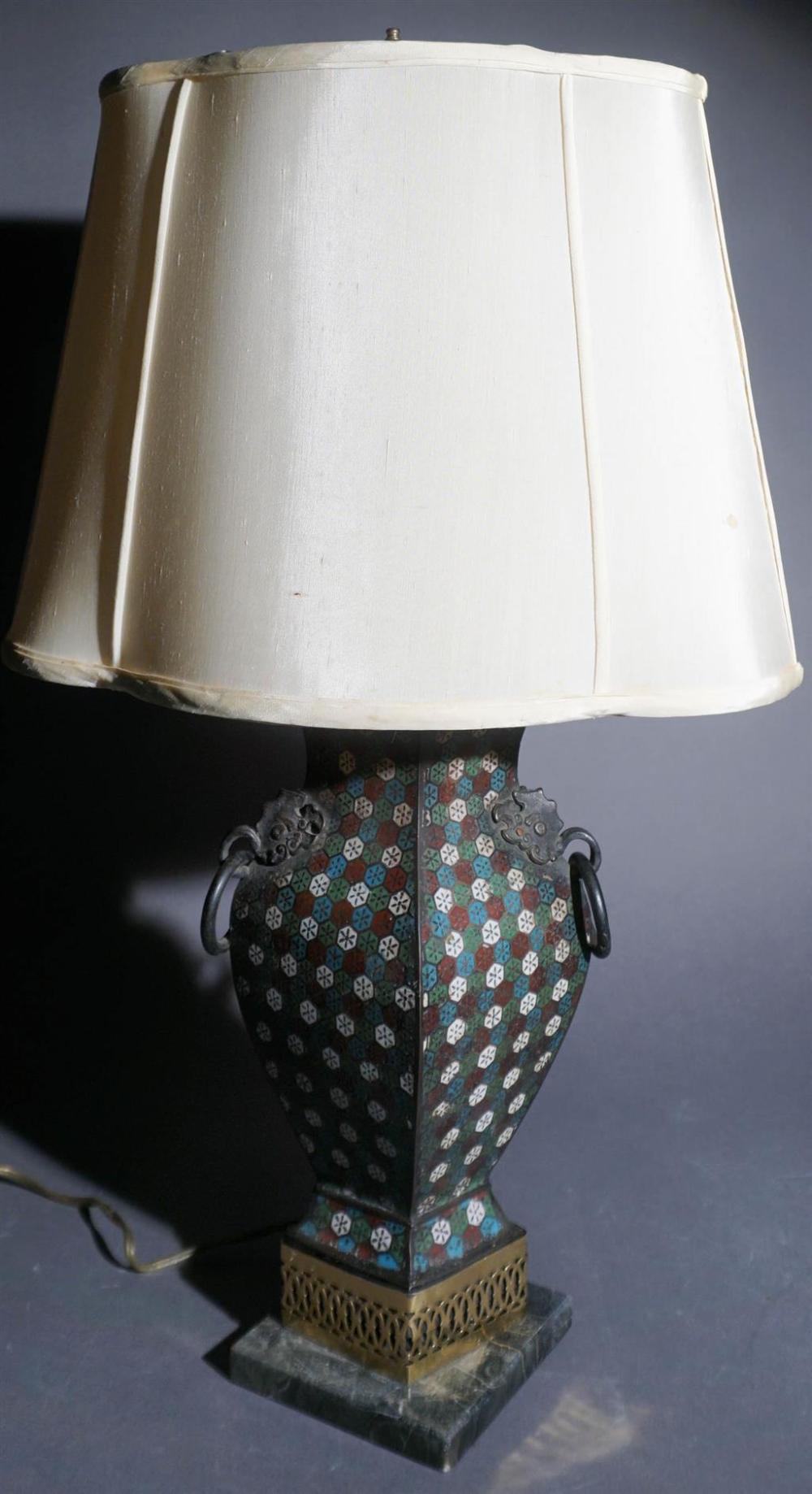 CHINESE CHAMPLEVE ENAMEL VASE