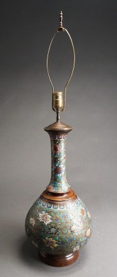CHINESE CHAMPLEVE ENAMELED PAT