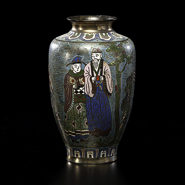 Chinese Champleve Vase