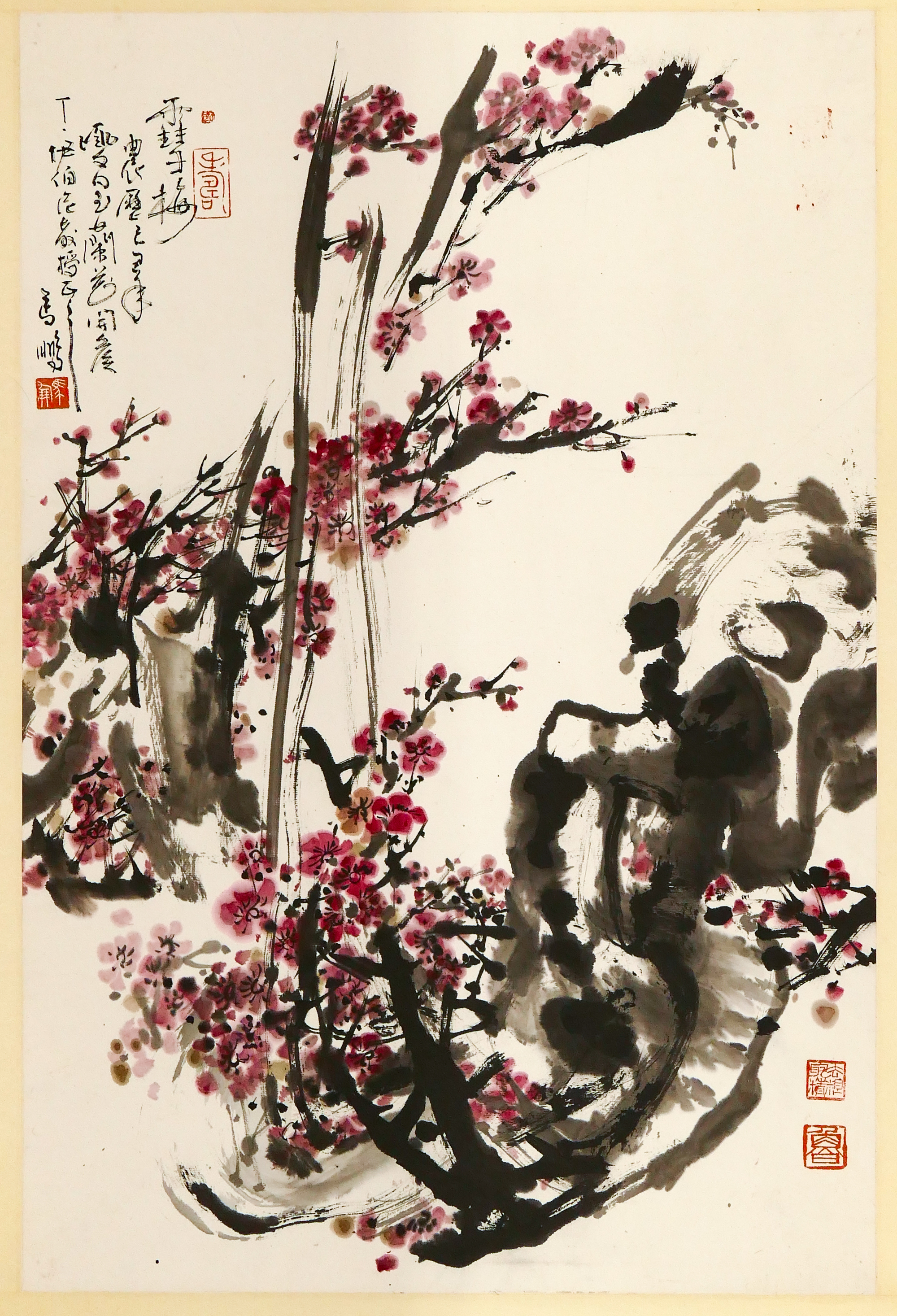 Chinese Cherry Blossom Scroll