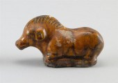 CHINESE CHESTNUT GLAZE POTTERY