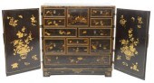 CHINESE CHINOISERIE CABINET BL