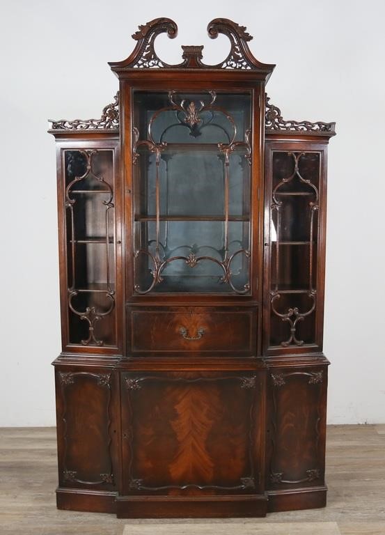 CHINESE CHIPPENDALE STYLE SECRETARY