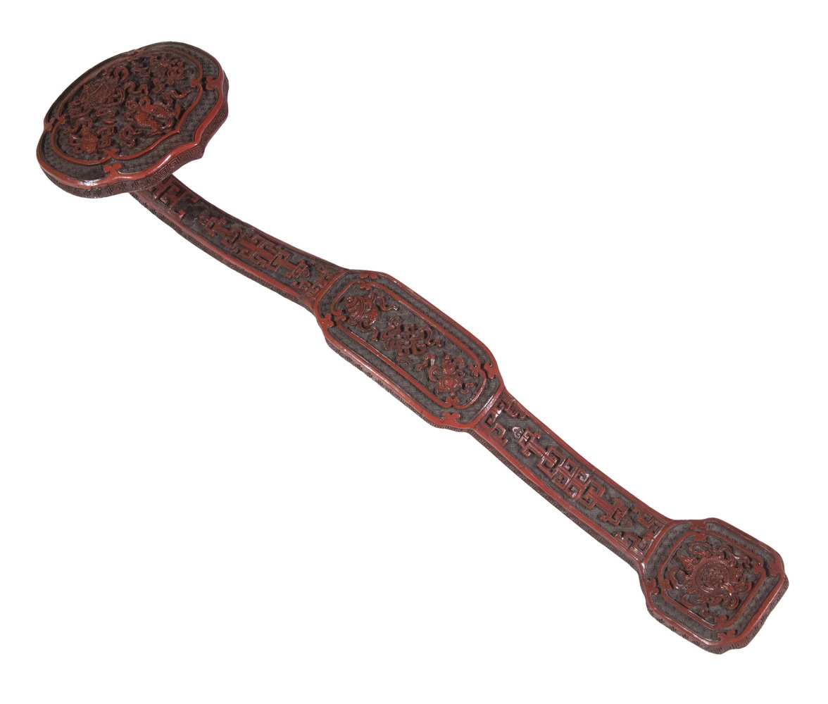 CHINESE CINNABAR LACQUER RUYI