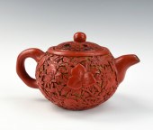 CHINESE CINNABAR LACQUER WARE