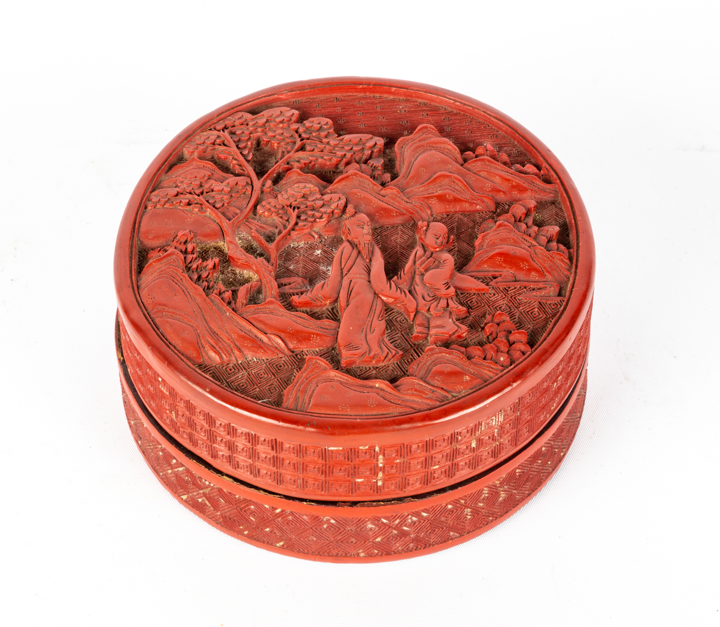CHINESE CINNABAR LACQUERED