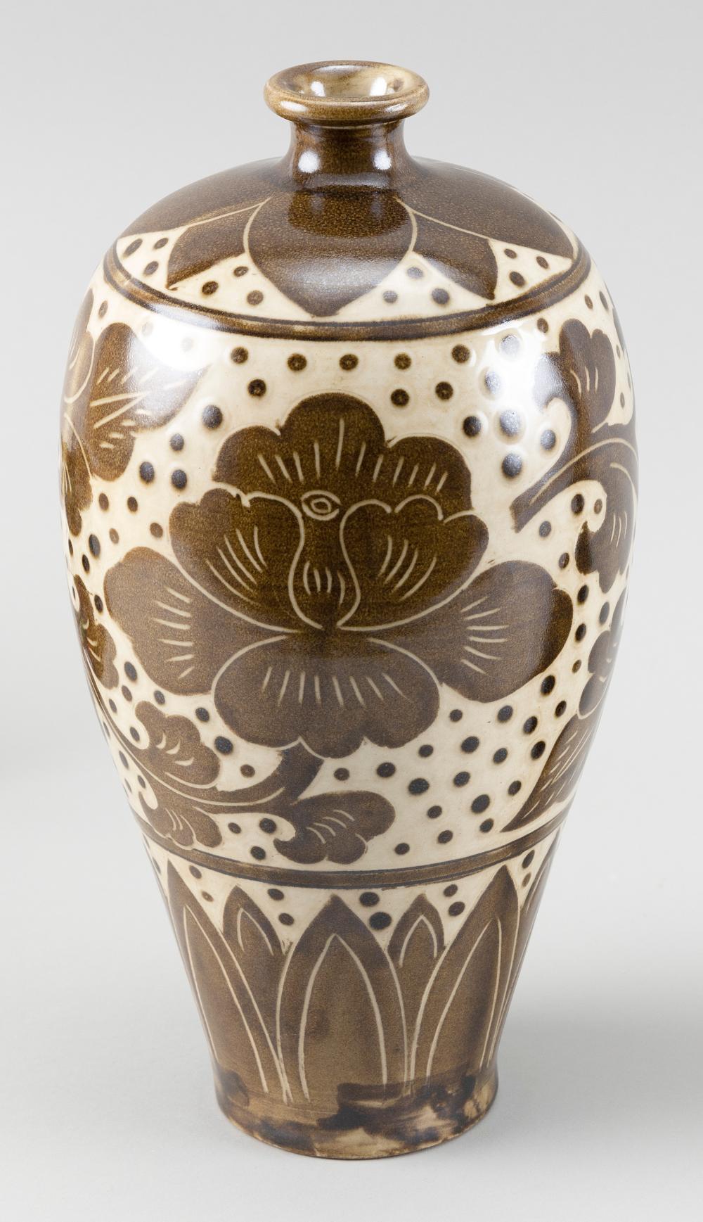 CHINESE CIZHOU PORCELAIN MEIPING