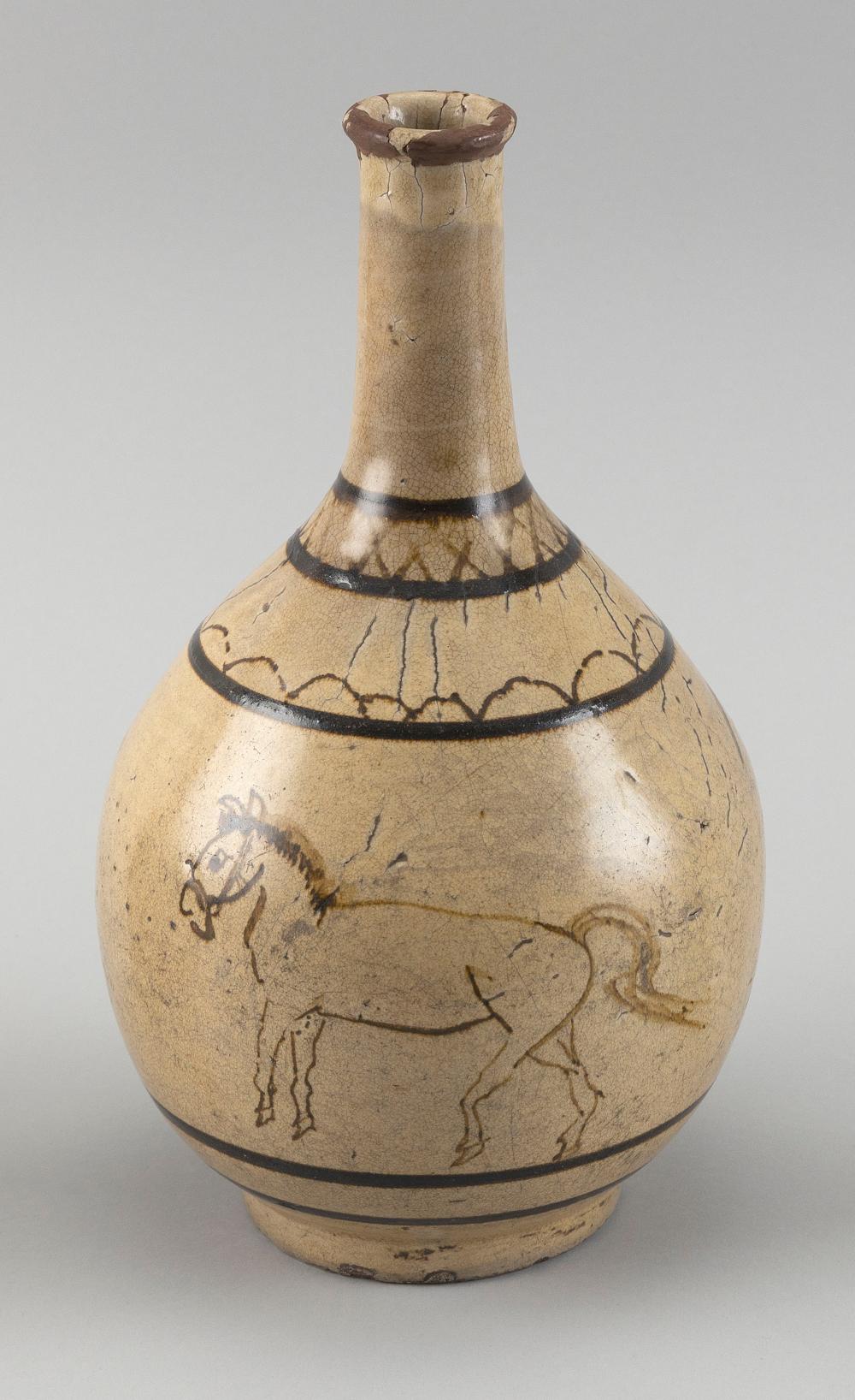CHINESE CIZHOU POTTERY BOTTLE