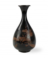 CHINESE CIZHOU WARE BLACK GLAZ