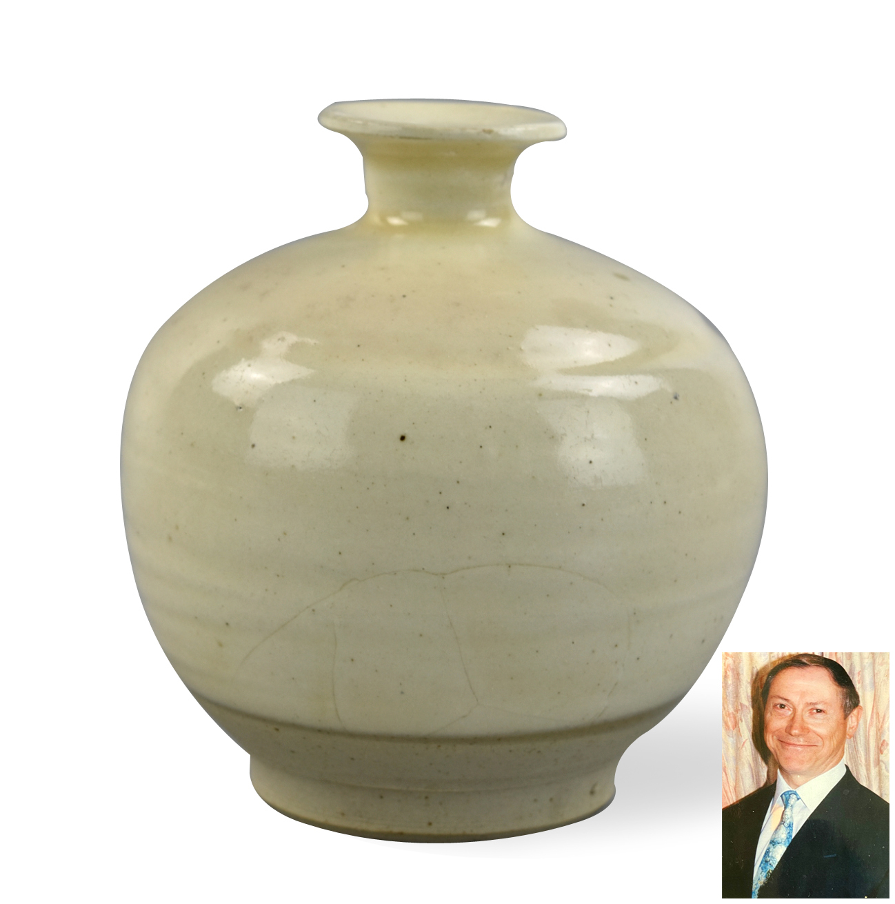 CHINESE CIZHOU WARE WHITE GLAZED