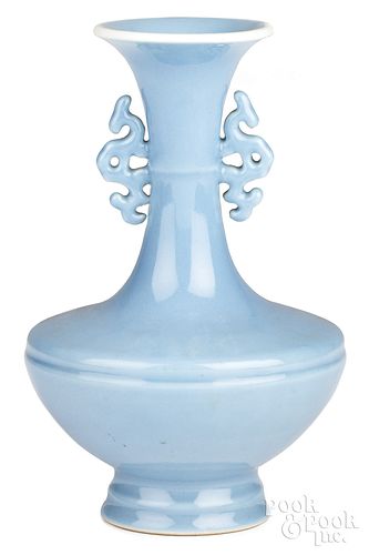 CHINESE CLAIR DE LUNE BALUSTER VASE