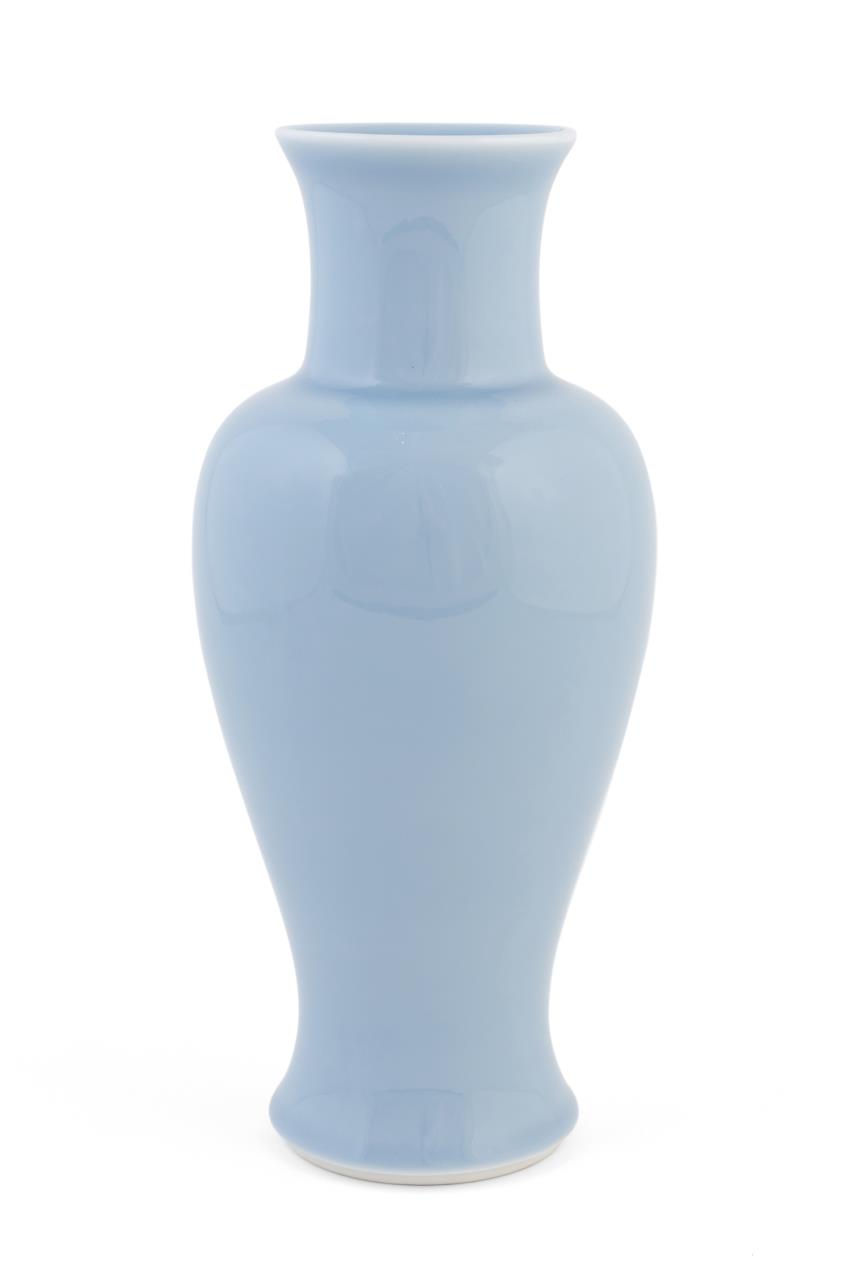 CHINESE CLAIR DE LUNE BALUSTER VASE