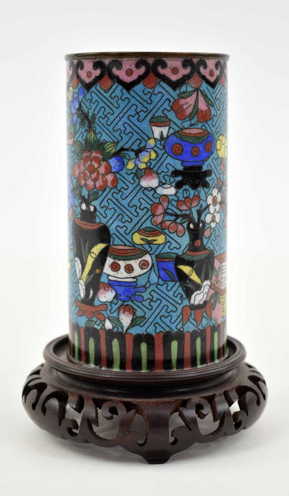 CHINESE CLOISIONNE ENAMEL BRUSH