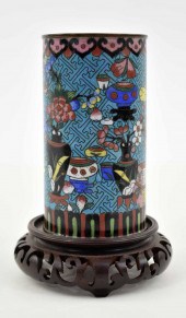 CHINESE CLOISIONNE ENAMEL BRUS