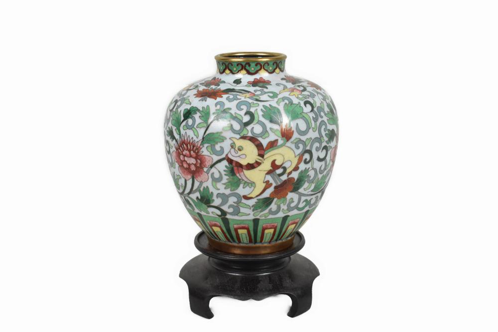 CHINESE CLOISIONNE ENAMEL ON