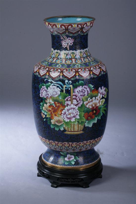 CHINESE CLOISONN? ENAMEL VASE.