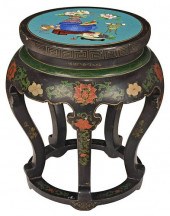 CHINESE CLOISONN‚ LACQUERED AN