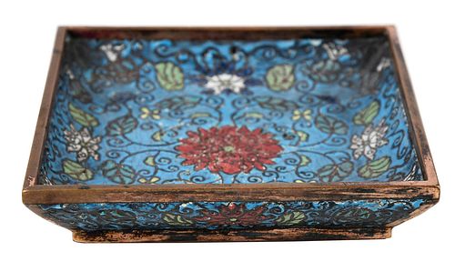 CHINESE CLOISONN‚ SQUARE LOW