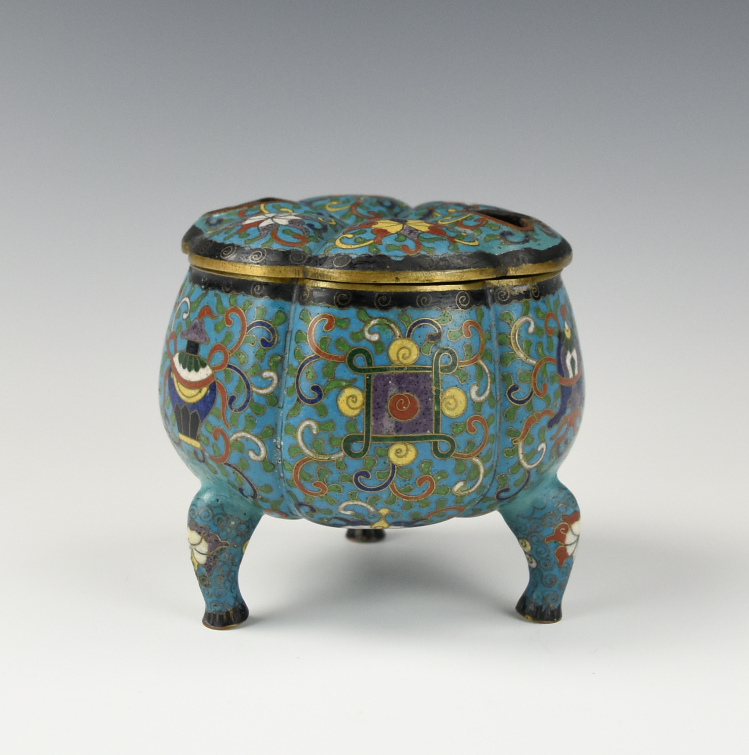 CHINESE CLOISONNE 8 TREASURES