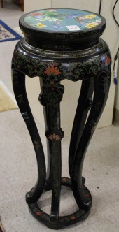 CHINESE CLOISONNE AND BLACK LA