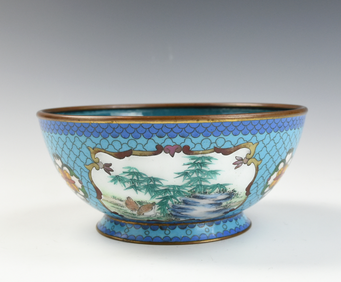 CHINESE CLOISONNE BOWL, 19-20TH