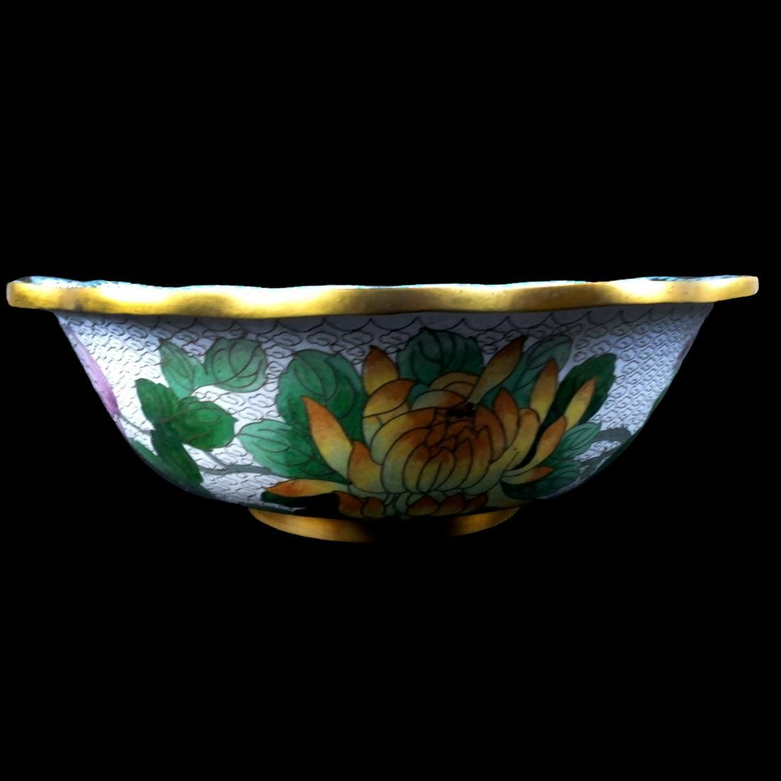 CHINESE CLOISONNE BOWLLarge Vintage