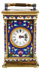 CHINESE CLOISONNE CARRIAGE CLO