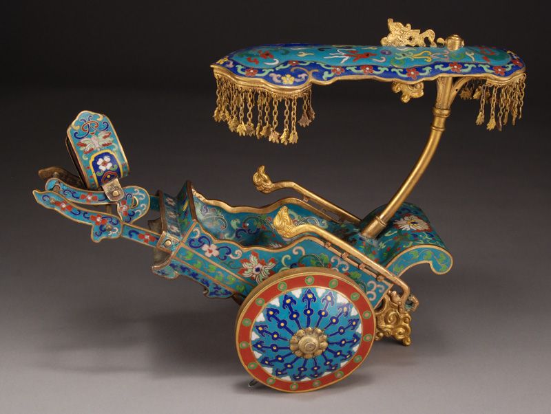 Chinese cloisonne carriage