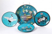 Chinese cloisonne chargers lat