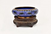 CHINESE CLOISONNE CIRCULAR BOW