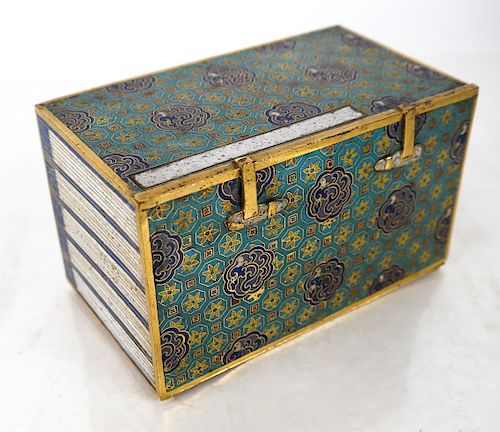 CHINESE CLOISONNE COVERED