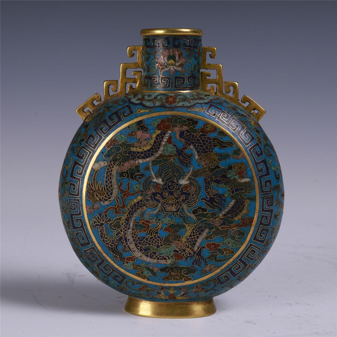 CHINESE CLOISONNE DRAGON