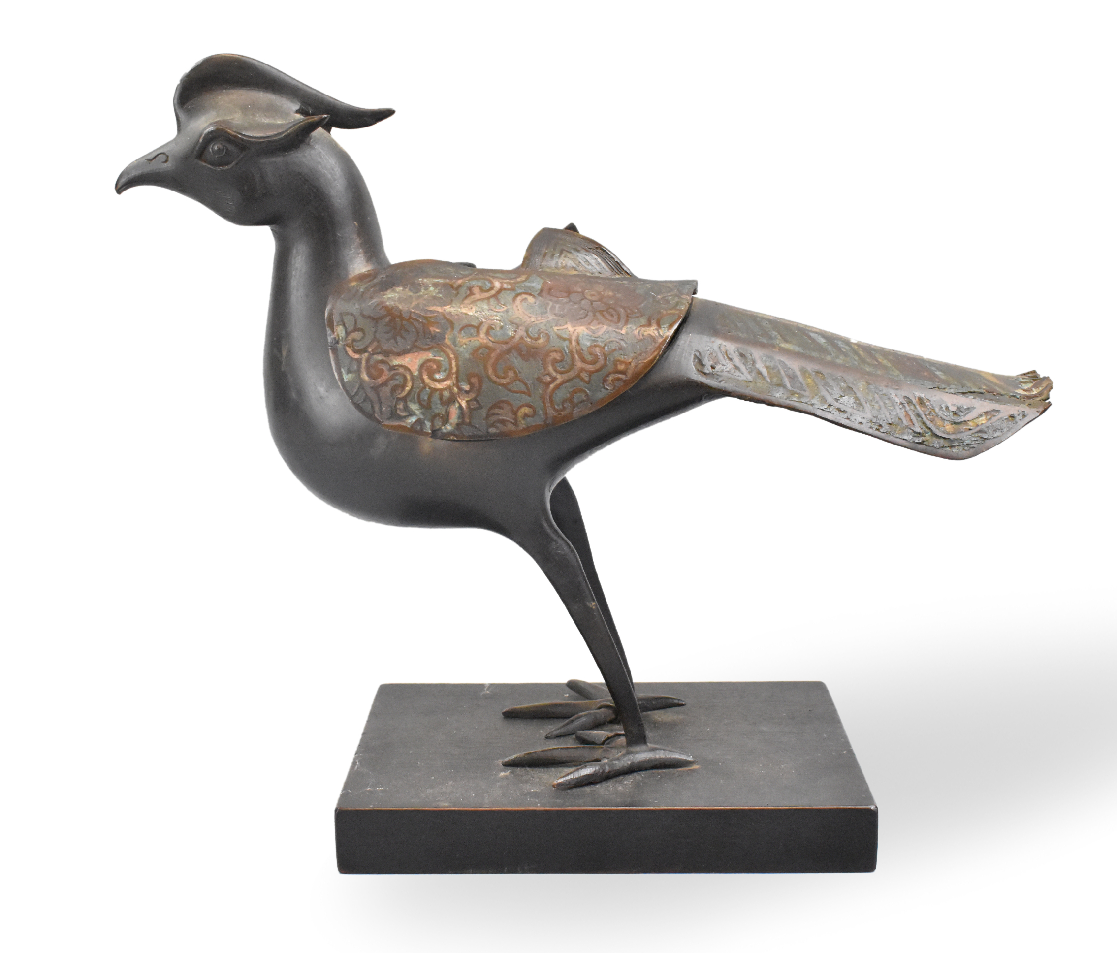 CHINESE CLOISONNE DUCK SHAPED