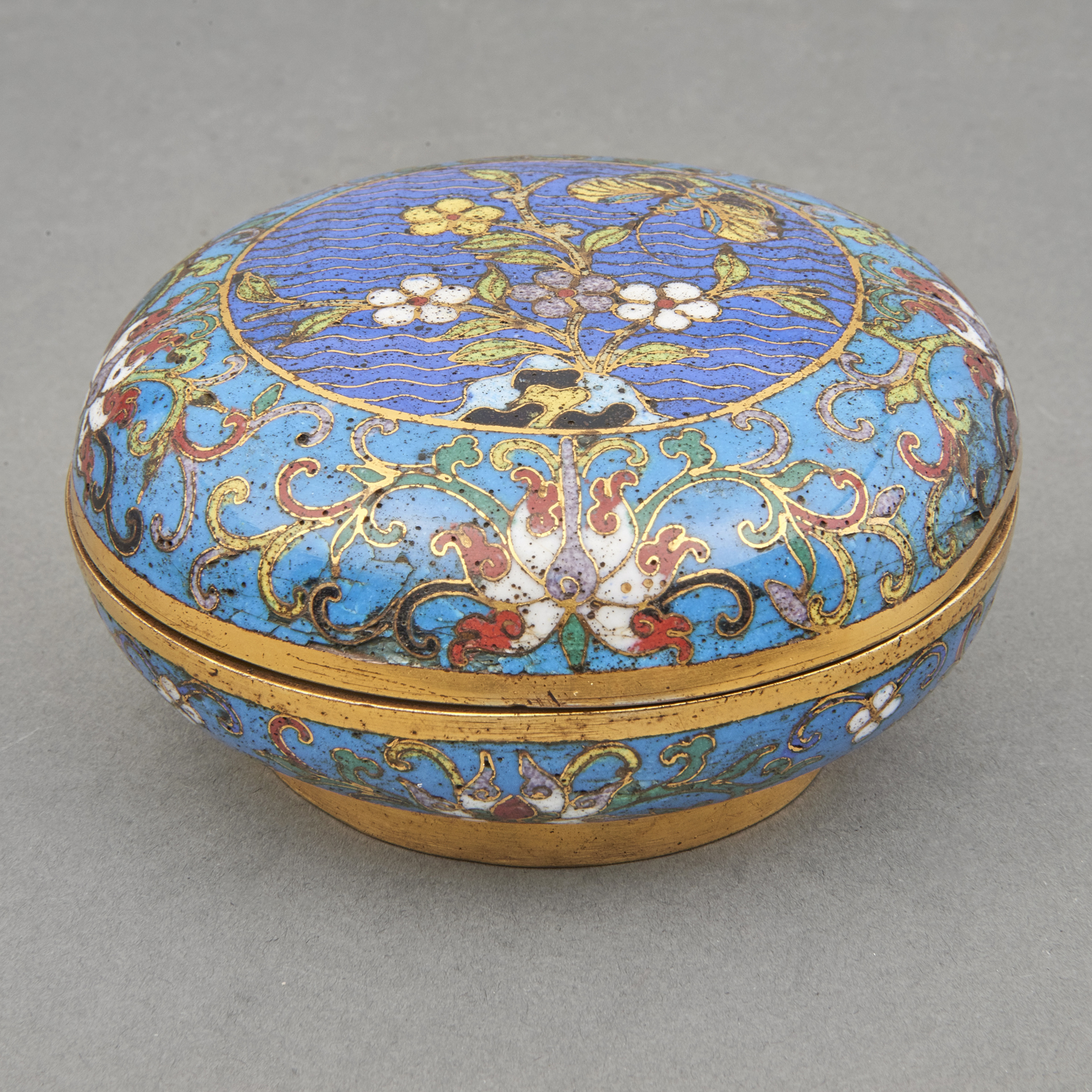 CHINESE CLOISONNE ENAMEL CIRCULAR