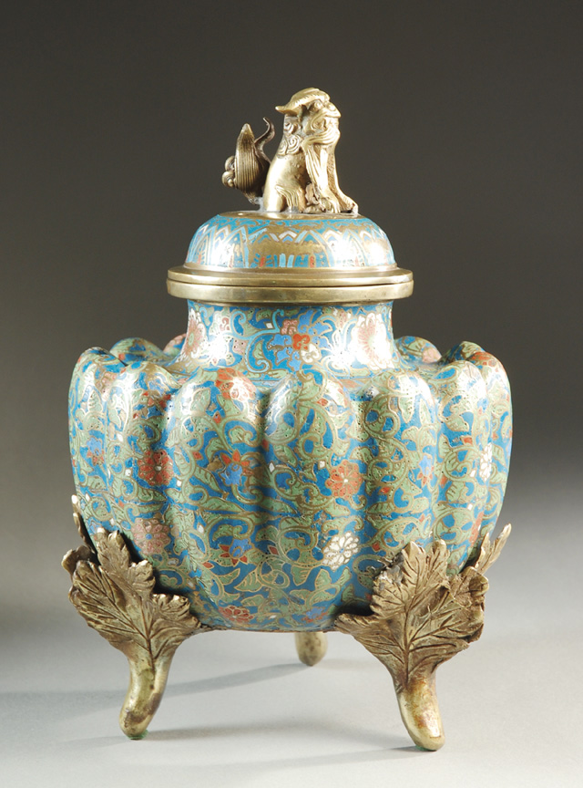 CHINESE CLOISONNE ENAMEL COVERED