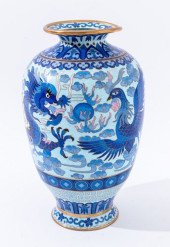 CHINESE CLOISONNE ENAMEL DRAGO