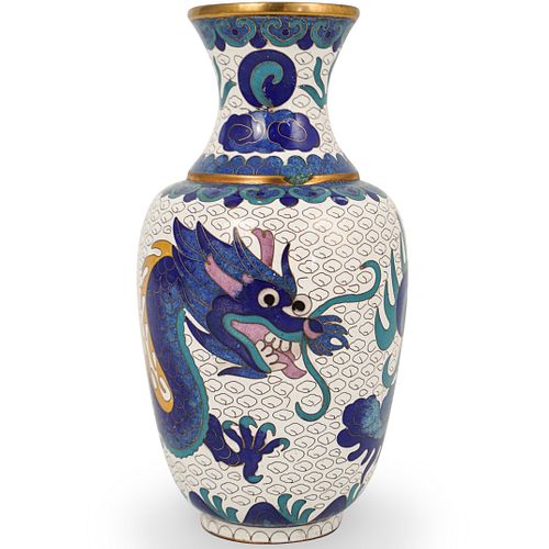 CHINESE CLOISONNE ENAMEL DRAGON