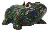CHINESE CLOISONNE ENAMEL FROG