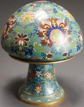 CHINESE CLOISONNE ENAMEL MUSHR