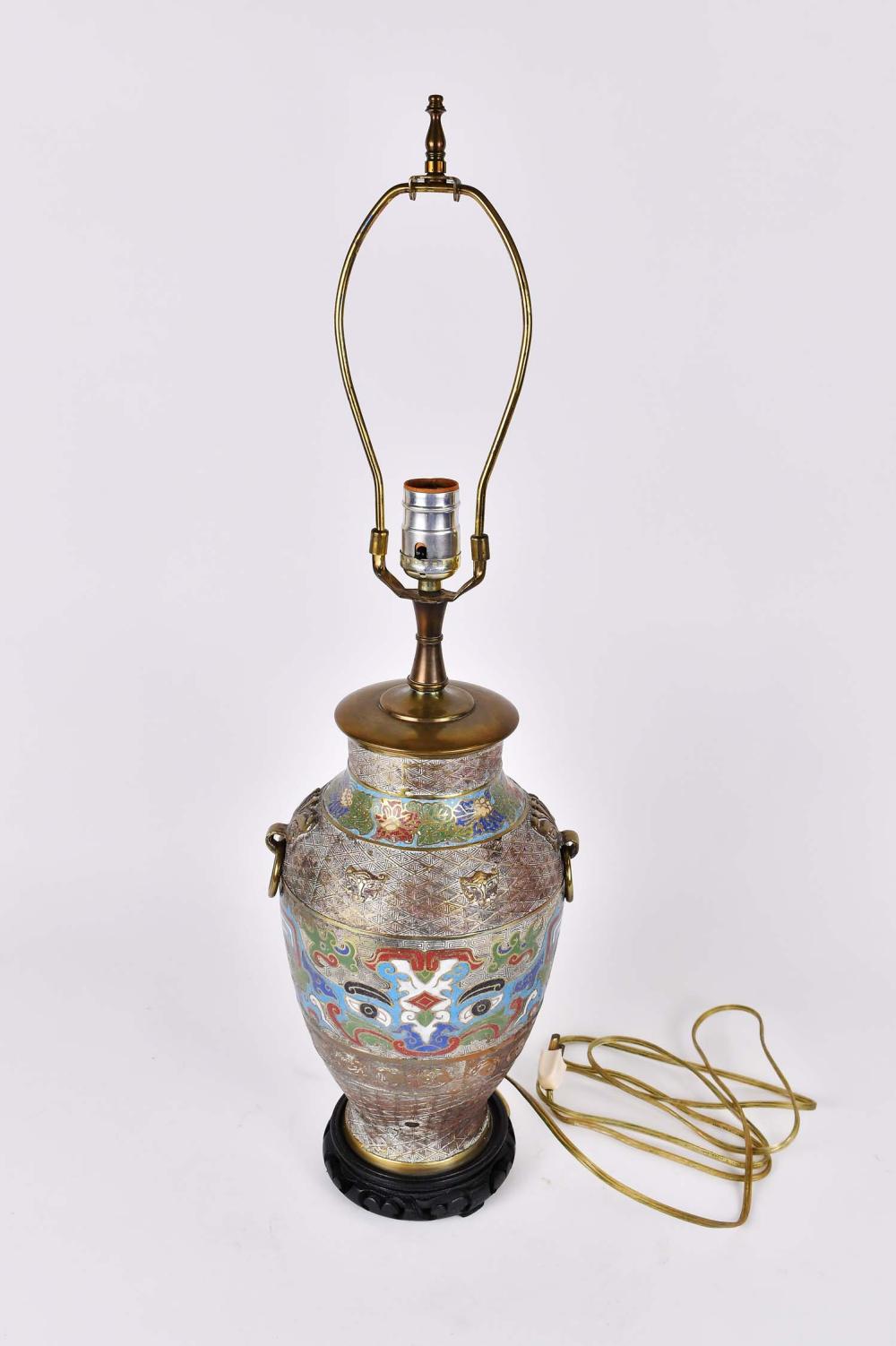 CHINESE CLOISONNE ENAMEL ON BRASS