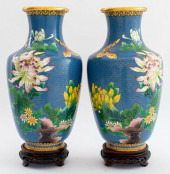 CHINESE CLOISONNE ENAMEL VASES